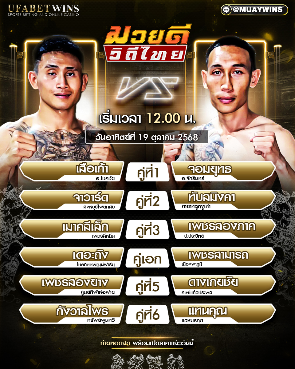 ศึกมวยดีวิถีไทย พรีวิวเชิงลึกก่อนชก