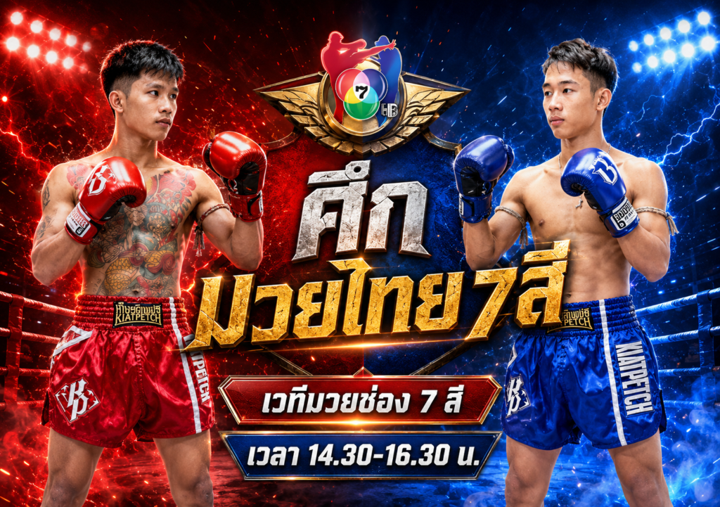 โปรแกรมมวย ศึกมวยไทย 7สี 17 พ.ค. 2569